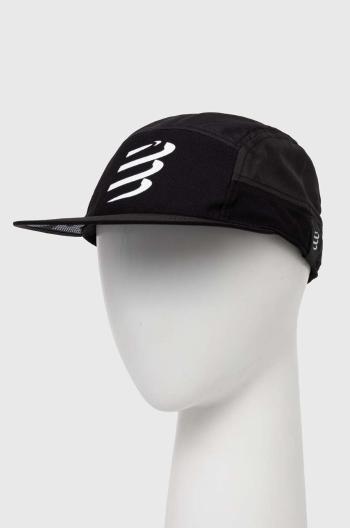 Kšiltovka Compressport 5 Panel Light Cap černá barva, vzorovaná, CU00097B