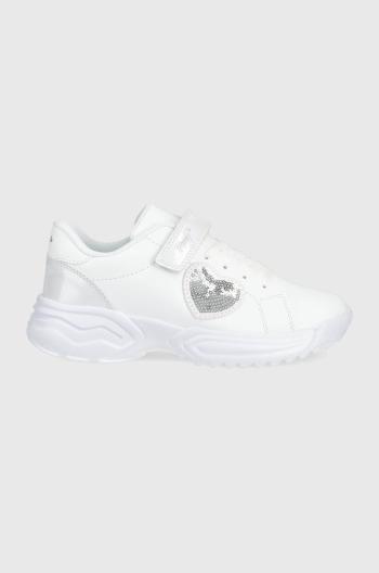 Dětské boty Primigi bílá barva