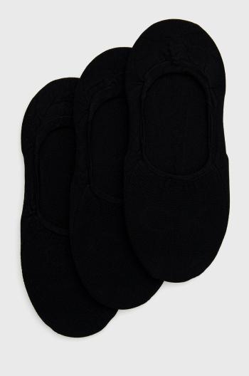 Ponožky Calvin Klein (3-pack) dámské, černá barva