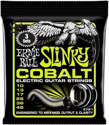 Ernie Ball 3721 Cobalt Regular Slinky 3 Pack