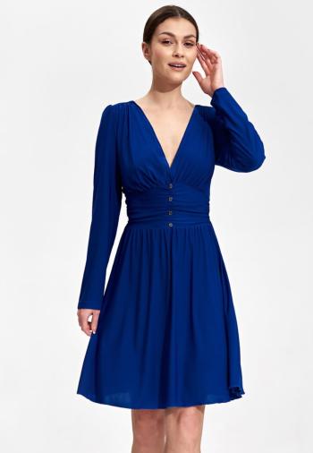 Tmavě modré mini šaty M861