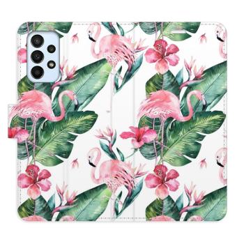 Flipové pouzdro iSaprio - Flamingos Pattern - Samsung Galaxy A23 / A23 5G