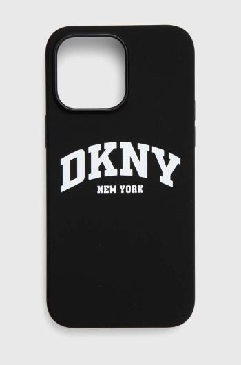 Obal na telefon Dkny iPhone 14 Pro Max 6.7" černá barva, DKHMP14XSNYACH