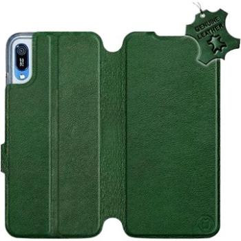 Flip pouzdro na mobil Huawei Y6 2019 - Zelené - kožené -   Green Leather (5903226885572)