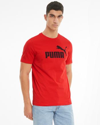 Puma Essentials Logo Triko Červená