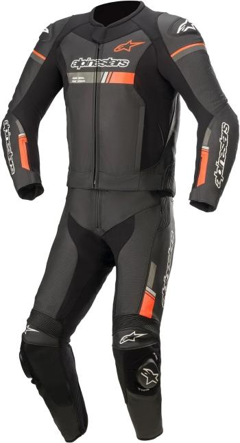 Alpinestars GP Force Chaser Leather Suit 2 Pc Black/Red Fluo 54 Dvoudílná moto kombinéza