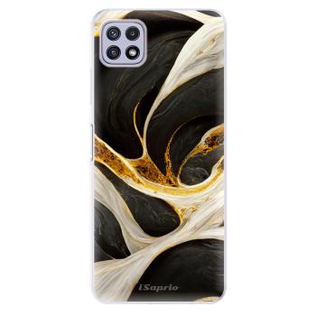 Odolné silikonové pouzdro iSaprio - Black and Gold - Samsung Galaxy A22 5G