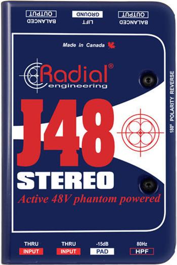 Radial J48 Stereo DI box