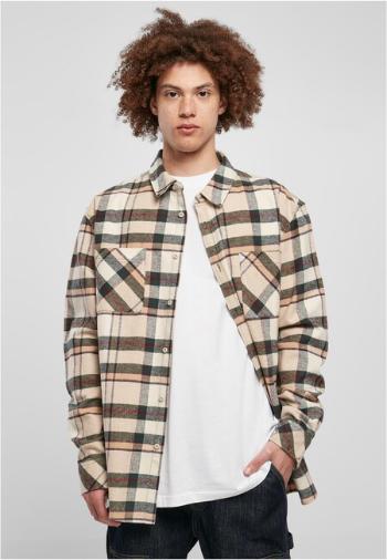 Urban Classics Checked Mountain Shirt softseagrass/bottlegreen - M