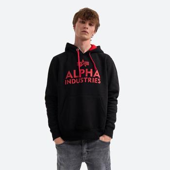 Mikina Alpha Industries Black Logo Hoody 143302 03