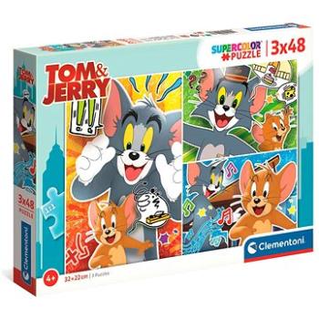 Clementoni Puzzle Tom a Jerry 3x48 dílků (8005125252657)