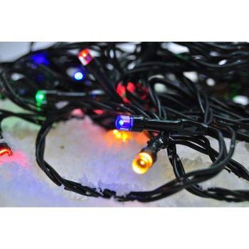 Solight 1V04-M LED venkovní vánoční řetěz, 300 LED, 30m, přívod 5m, 8 funkcí, časovač, IP44, vícebarevný