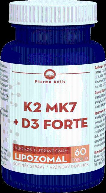 Pharma Activ Lipozomal K2 MK7 + D3 FORTE 60 tobolek