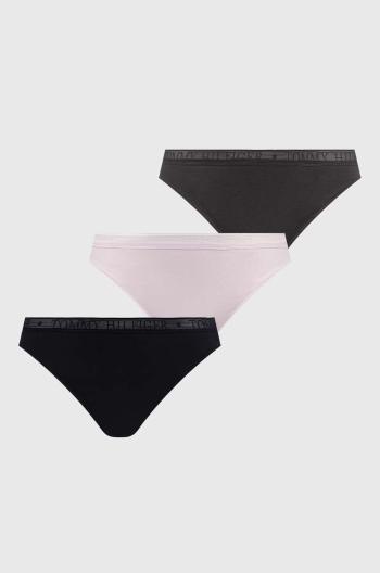 Tanga Tommy Hilfiger 3-pack růžová barva, UW0UW04890