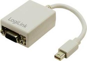 DisplayPort / VGA adaptér LogiLink CV0038 CV0038, [1x mini DisplayPort zástrčka - 1x VGA zásuvka], bílá