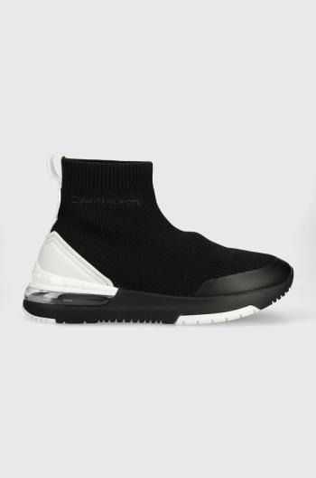 Sneakers boty Calvin Klein Jeans SPORTY RUN COMFAIR HIGH/LOW FREQ černá barva, YM0YM00631