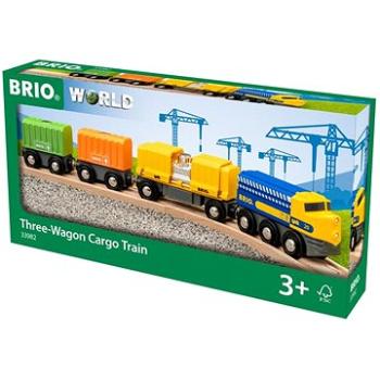 Brio World 33982 Nákladní vlak se třemi vagony  (7312350339826)