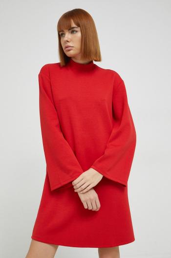 Šaty Vila červená barva, mini