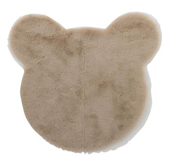 Béžový kobereček hlava medvídka v dárkové krabičce - 57*1,5*62cm 22932