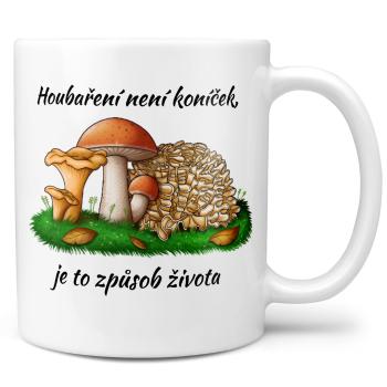 Hrnek Houbaření = život (Náplň hrníčku: Žádná)