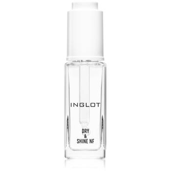 Inglot Dry & Shine NF vrchní lak na nehty pro urychlení zasychání laku s pipetou 9 ml