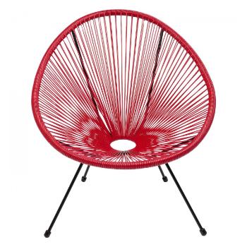 Sada 2 ks – Červená židle s výpletem Acapulco