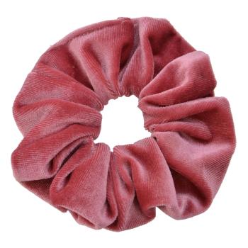 Růžová sametová gumička MLHCD0160P