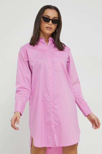 Šaty JDY Mio růžová barva, mini, oversize