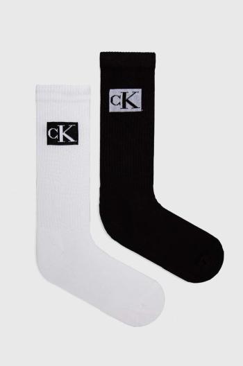 Ponožky Calvin Klein 2-pack pánské, bílá barva