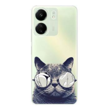 Odolné silikonové pouzdro iSaprio - Crazy Cat 01 - Xiaomi Redmi 13C