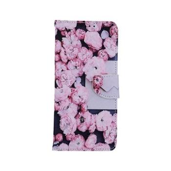 TopQ Xiaomi Redmi Note 10 knížkové Růžové květy 59881 (Sun-59881)