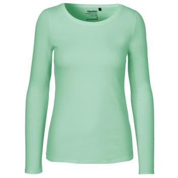 Neutral Dámské tričko s dlouhým rukávem z organické Fairtrade bavlny - Dusty mint | XS