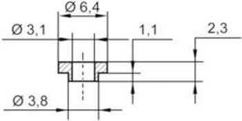 Izolační objímka TRU COMPONENTS TC-V5731-203, 1586596