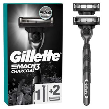 Gillette Mach3 Charcoal Holicí strojek pro muže + 2 ks náhradní hlavice