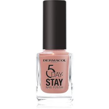 Dermacol 5 Day Stay dlouhotrvající lak na nehty odstín 50 Antique Rose 11 ml