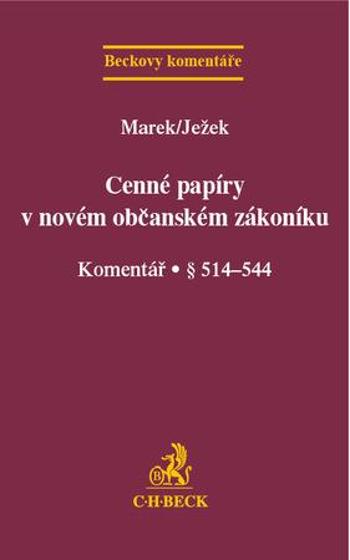 Cenné papíry v novém občanském zákoníku - Marek Radan