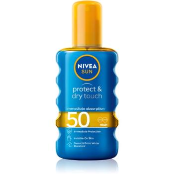 Nivea SUN Protect & Dry Touch neviditelný sprej na opalování SPF 50 200 ml