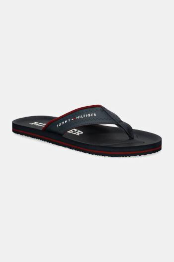 Žabky Tommy Hilfiger COMFORT HILFIGER BEACH SANDAL pánské, tmavomodrá barva, FM0FM05235