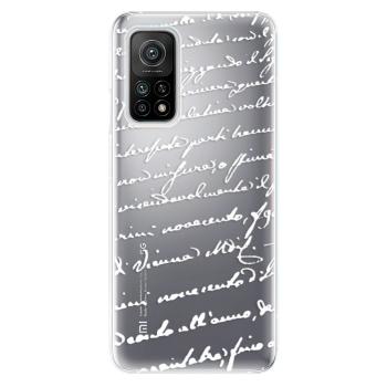 Odolné silikonové pouzdro iSaprio - Handwriting 01 - white - Xiaomi Mi 10T / Mi 10T Pro