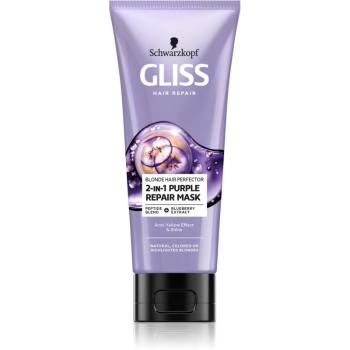 Schwarzkopf Gliss Blonde Hair Perfector regenerační maska na vlasy pro zesvětlené nebo melírované vlasy 200 ml