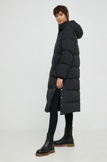 Péřová bunda Y.A.S dámská, černá barva, přechodná