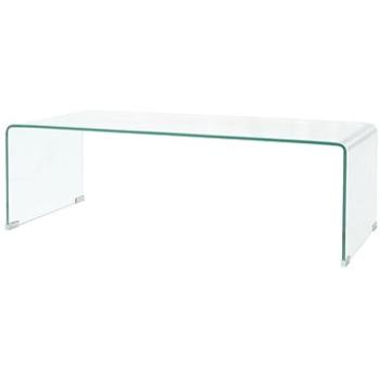 Konferenční stolek tvrzené sklo 100x48x33 cm čiré (244189)