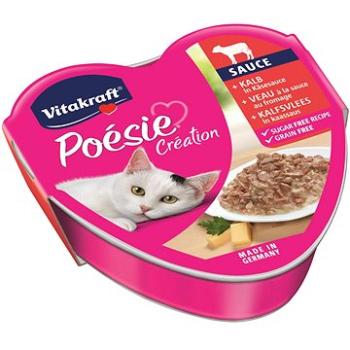 Vitakraft Cat mokré krmivo Poésie Création telecí v sýrové omáčce  85g (4008239395948)