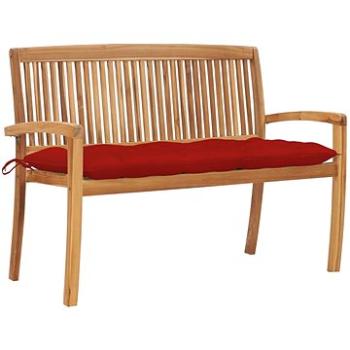 SHUMEE Stohovatelná lavice s poduškou 128,5 cm teak 3063300 (3063300)