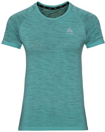 Odlo Blackcomb Ceramicool T-Shirt Jaded/Space Dye S Běžecké tričko s krátkým rukávem