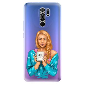 Odolné silikonové pouzdro iSaprio - Coffe Now - Redhead - Xiaomi Redmi 9