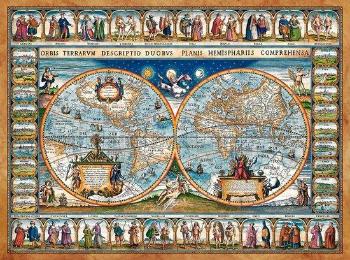 CASTORLAND Puzzle Mapa světa, 1639, 2000 dílků