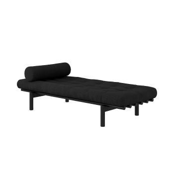 Lenoška Next Daybed – Black lacquered/Charcoal