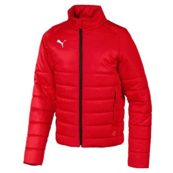 Puma LIGA CASUALS PADDED JKT JR Dětská bunda, červená, velikost 140