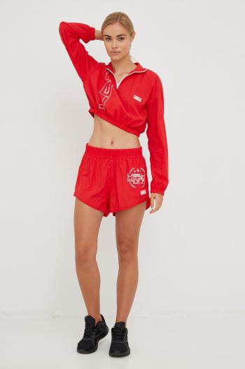 Tréninkové šortky LaBellaMafia Gravity dámské, červená barva, s potiskem, high waist